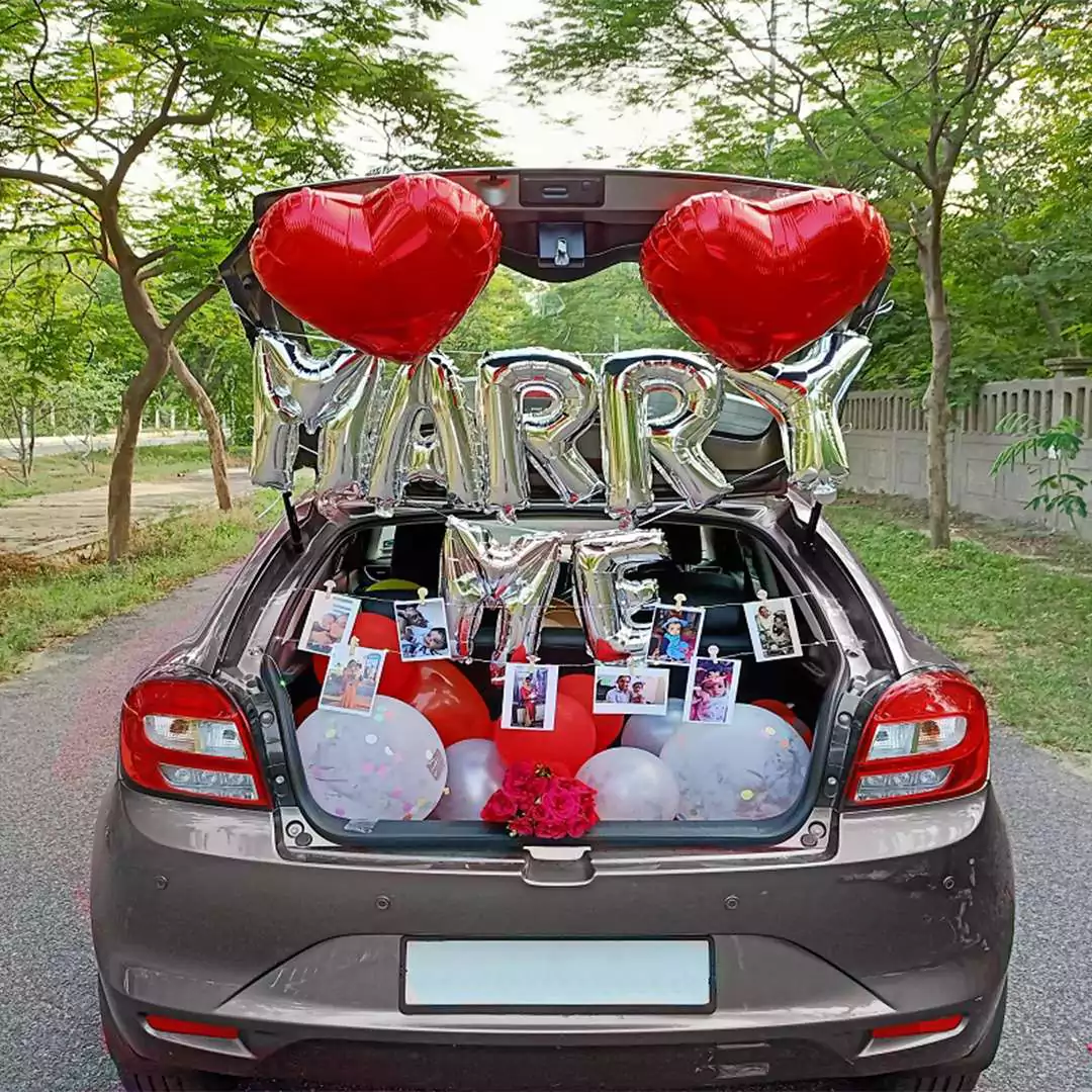 Marry Me Car Dikki Decoration